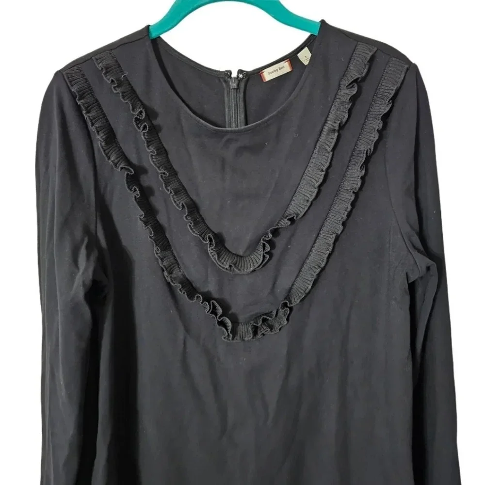 Sunday Best Aritzia Eliza Long Sleeve Ponte Ruffle Dress